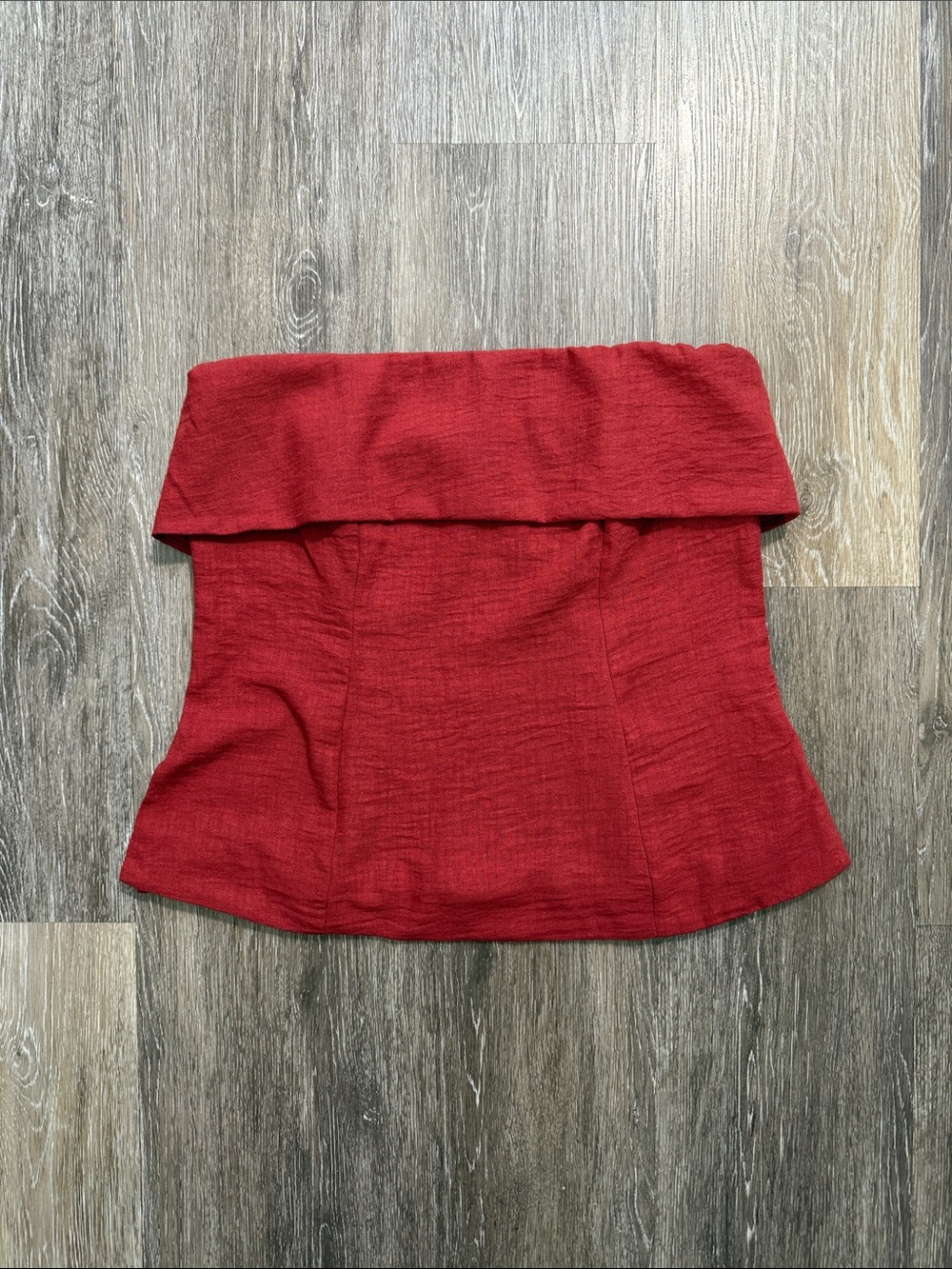 NWT Moa Moa Strapless Fold-Over Top M